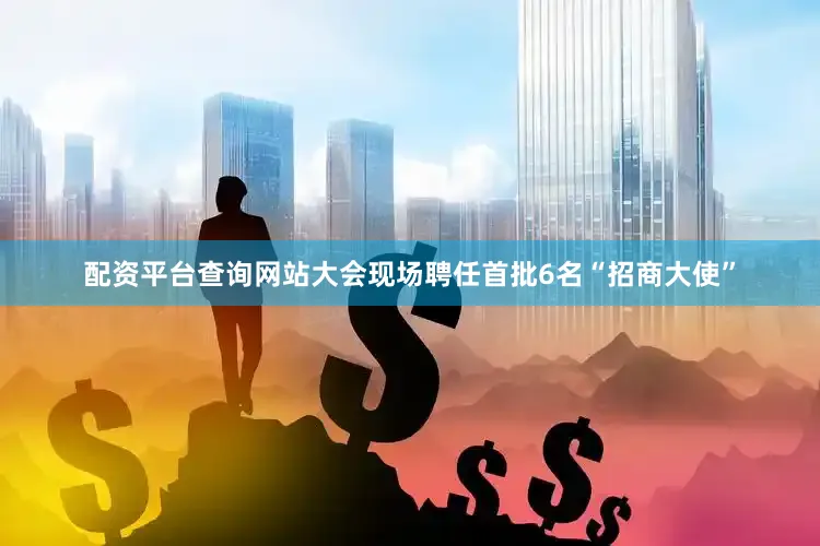 配资平台查询网站大会现场聘任首批6名“招商大使”